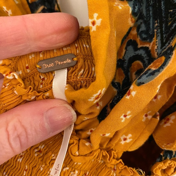 Free people short mustard yellow dress - Picture 6 of 6